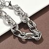 304 Stainless Steel Rolo Chain Bracelets for Women BJEW-S176-01P-B-2