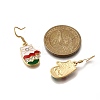 6 Pairs Alloy Enamel Dangle Earrings EJEW-JE06605-6