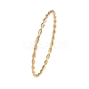 304 Stainless Steel Twist Bangles for Women BJEW-G759-06G-2