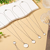 8Pcs 4 Style 304 Stainless Steel Cable Chain Necklace Making NJEW-TAC0053-5