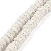 Natural Lava Rock Dyed Beads Strands G-L586-B01-14-1