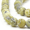 Natural Yellow Turquoise(Jasper) Beads Strands LS-G-T106-298-2