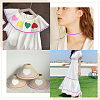 Two Tone Polyester Wavy Fringe Trim Ribbon OCOR-GF0003-97B-5