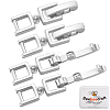 6Pcs Brass Fold Over Clasps KK-BBC0013-51-1