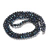 Electroplate Glass Beads Strands EGLA-D020-4x3mm-M2-4