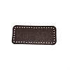 PU Leather Rectangle Bag Bottom PURS-WH0001-15D-1