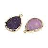 Natural Lepidolite Pendants G-K347-08G-02-2