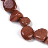 Synthetic Goldstone Nuggets Beads Strands G-B125-A07-01-3