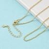 1.5MM Brass Rolo Chain Necklaces NJEW-P339-06G-2