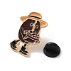 Coffee Bean Farmer Enamel Brooches AL-I003-03G-04-3