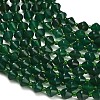 Natural Green Chalcedony Beads Strands GG-NH0004-C01-3