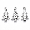 Tibetan Style Alloy Pendants TIBE-N010-30AS-RS-1