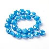Eletroplate Glass Beads Strands EGLA-J109A-E27-2