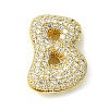 Rack Plating Brass Cubic Zirconia Pendants KK-S378-02G-B-1
