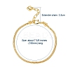Brass European Style Bracelet Making MAK-YW0001-01G-2