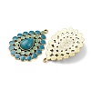 Tibetan Style Alloy with Acrylic Pendants PALLOY-F319-05C-AG-2