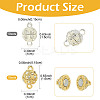 10 Bags Alloy Rhinestone Magnetic Clasps RB-FS0001-08S-4
