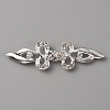 Zinc Alloy Crystal Rhinestone Snap Lock Clasps LS-FIND-WH0008-21S-1