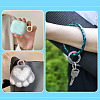 15Pcs Spray Paint Alloy Spring Gate Rings FIND-TA0010-92-8