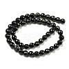 Natural Golden Sheen Obsidian Beads Strands G-E571-A01-02-3