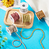 25 Yards 5 Colors Round Polyester Gold Metallic Cord OCOR-TA0002-58-5