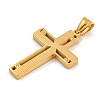 Ion Plating(IP) 304 Stainless Steel Pendants STAS-D110-18G-2