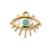 Ion Plating(IP) 304 Stainless Steel Enamel Charms STAS-G351-07G-02-1