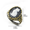 Alloy with Resin Finger Rings FS-WGE901F-05-6