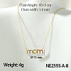 Mother's Day Brass Micro Pave Colorful Cubic Zirconia Pendant Necklaces FS-WG67A5B-08-1