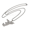 201 Stainless Steel Archangel Saint Michael Pendant Necklaces LS-NJEW-K283-10P-2