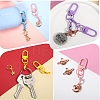 8Pcs Alloy Swivel Clasps KEYC-YW00195-6