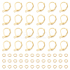 40Pcs Brass Leverback Earring Findings KK-BC0013-03G-1