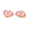 Alloy Enamel Pendants ENAM-C005-23G-3
