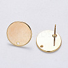 Brass Stud Earring Findings KK-T049-10G-NF-2