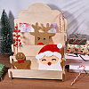 4-Tier Wood Greeting Card Display Riser Stands ODIS-WH0043-229-6