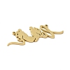 304 Stainless Steel Connector Charms STAS-G329-01G-2