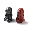 Natural & Synthetic Gemstone Carved Dinosaur Statues Ornament G-P525-13-2