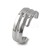 304 Stainless Steel Cuff Bangles for Women BJEW-B104-12P-1