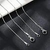 Non-Tarnish 304 Stainless Steel Serpentine Chain Necklace for Men Women NJEW-G076-01A-P-4