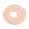 Electroplate Opaque Solid Color Glass Beads Strands EGLA-A044-P4mm-L05-3