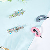 20Pcs 4 Style Plastic Snap Hair Clips PHAR-CP0001-24-7
