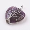 Natura Amethyst Pendants G-L480-05B-1
