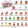 26Pcs 26 Styles Christmas Theme Opaque Resin Pendants RESI-FS0001-74-4