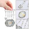 DIY Blank Charms Brooch Pendant Decoration with Imitation Pearl Beaded Making Kit DIY-SC0025-59-3
