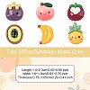 20Pcs Opaque Cartoon Resin Cabochons CRES-YW0001-37-3