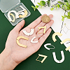 16Pcs 8 Style 201 Stainless Steel Connector Charms & Pendants STAS-BC0003-37-3