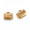 Ion Plating(IP) 304 Stainless Steel Ribbon Crimp Ends STAS-F075-02-2