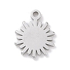 Non-Tarnish 304 Stainless Steel Charms STAS-K286-01H-P-1