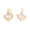 Brass with Cubic Zirconia Pendants KK-P271-41G-A-1