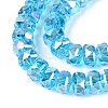Electroplate Transparent Glass Beads Strands EGLA-N022-04A-D09-3